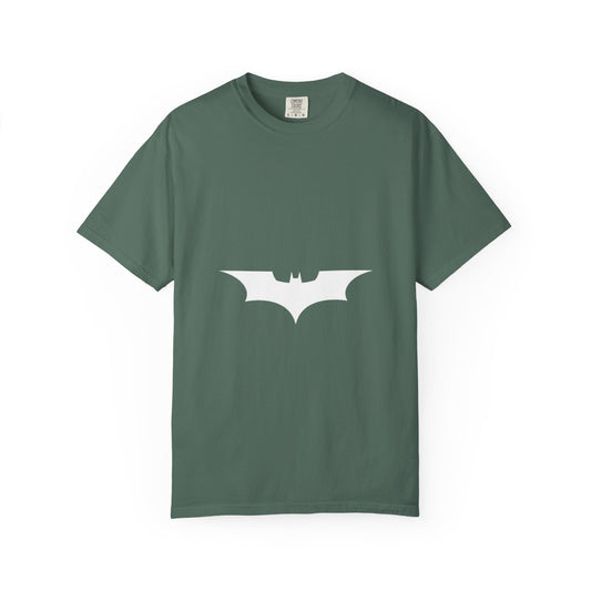 Bat Emblem T-Shirt — Minimalist Gothic Graphic Tee Printify