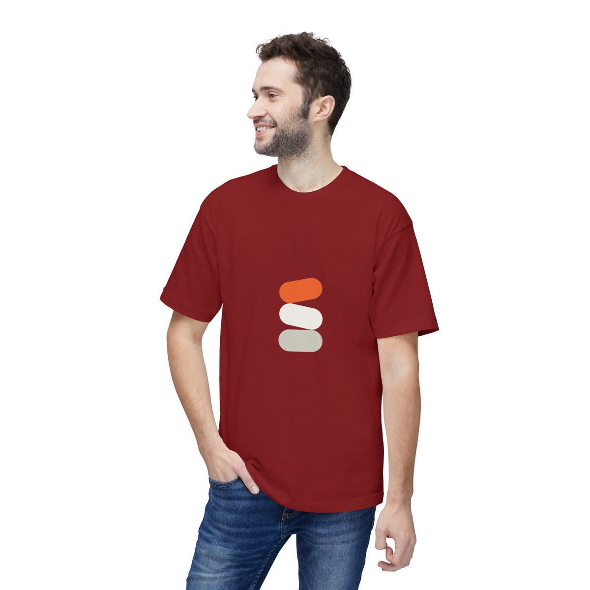 Minimalist Color Stack T-Shirt — Modern Neutral Graphic Tee Printify