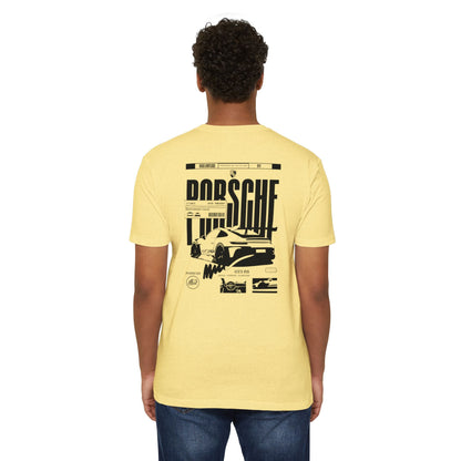 Porsche Graphic T-Shirt — Retro Racing Badge Tee Printify
