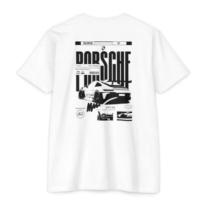 Porsche Graphic T-Shirt — Retro Racing Badge Tee Printify