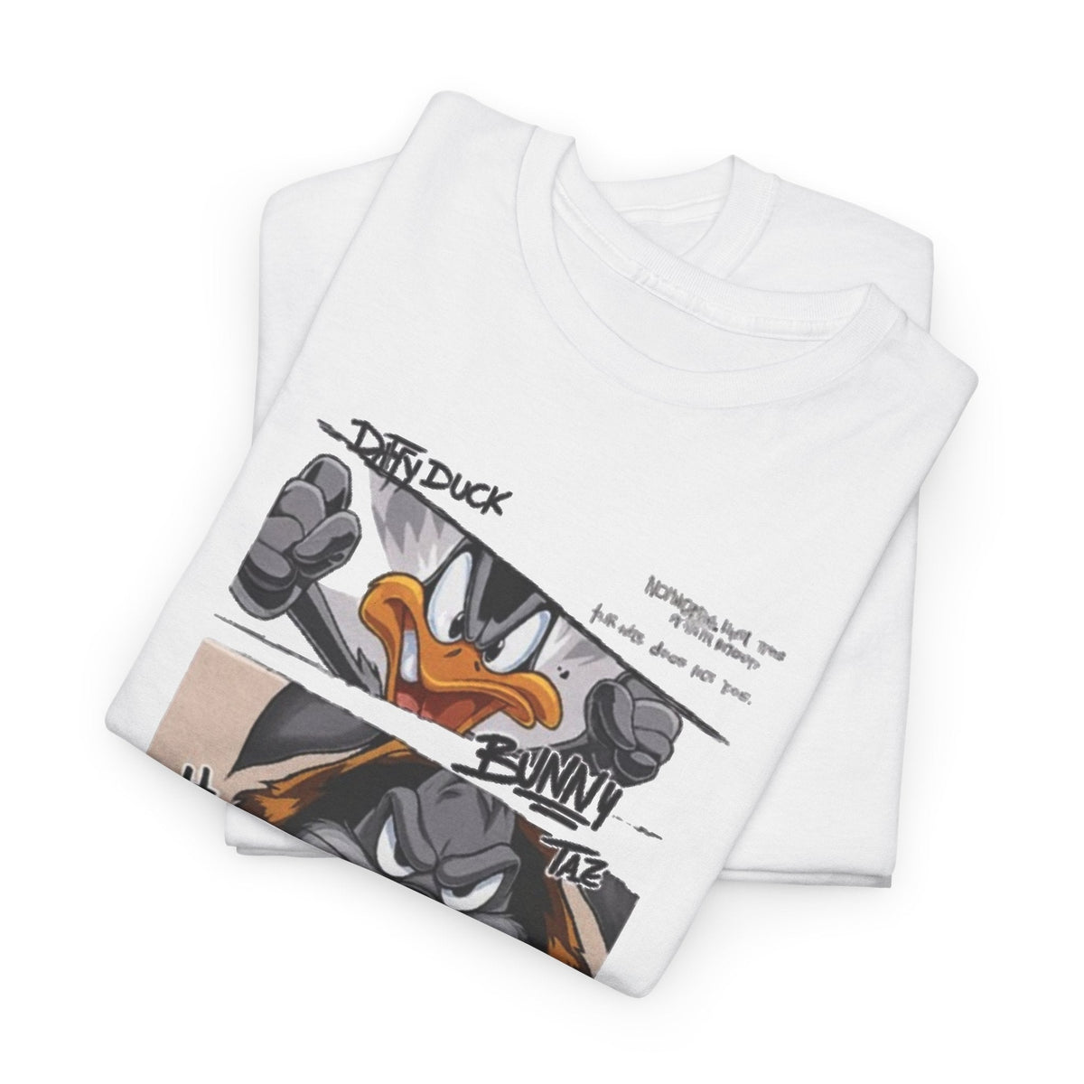 Looney Tunes Comic Strip T-Shirt — Daffy Duck, Taz & Bugs Graphic Tee Printify