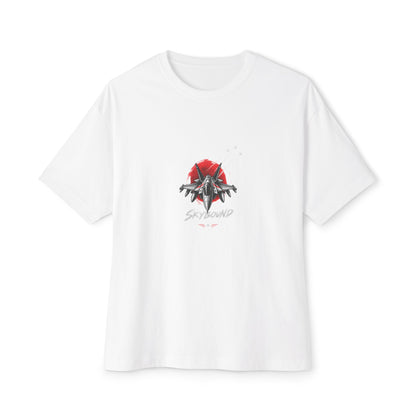 Boxy Tee — Red Rose & Dagger Graphic Printify