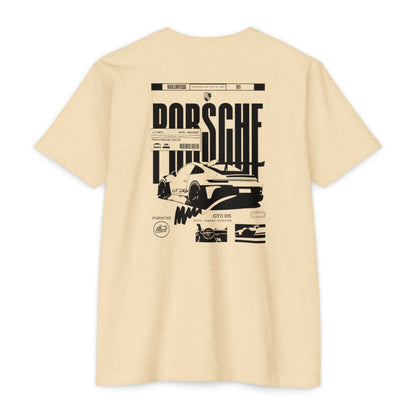 Porsche Graphic T-Shirt — Retro Racing Badge Tee Printify