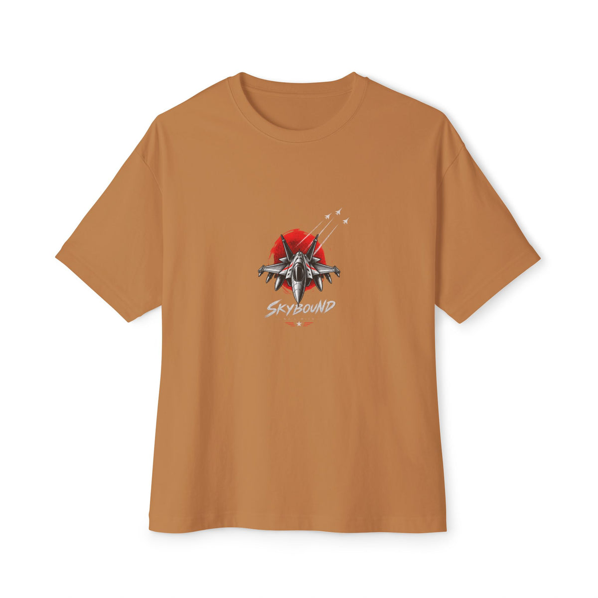 Boxy Tee — Red Rose & Dagger Graphic Printify