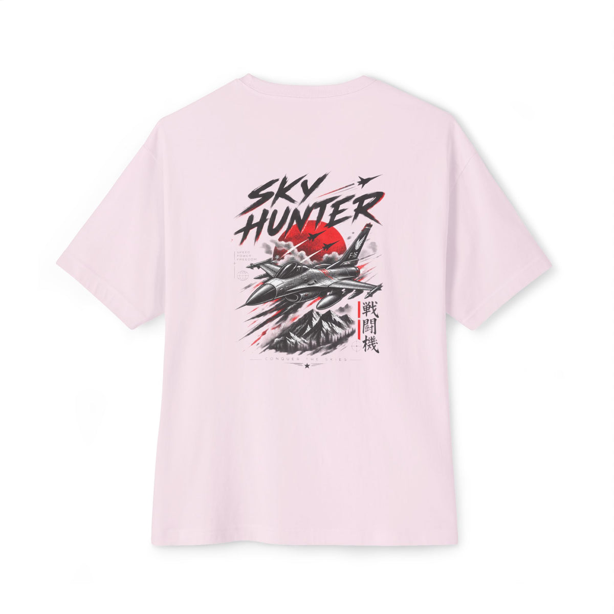 Boxy Tee — Red Rose & Dagger Graphic Printify