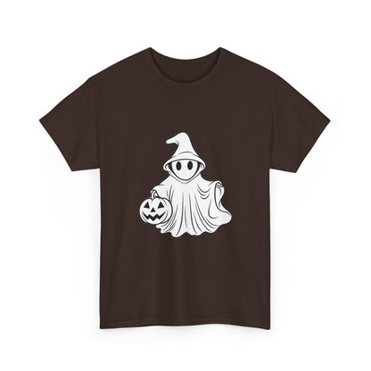 Ghost with Jack-O'-Lantern T-Shirt — Cute Halloween Graphic Tee Printify
