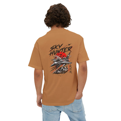 Boxy Tee — Red Rose & Dagger Graphic Printify