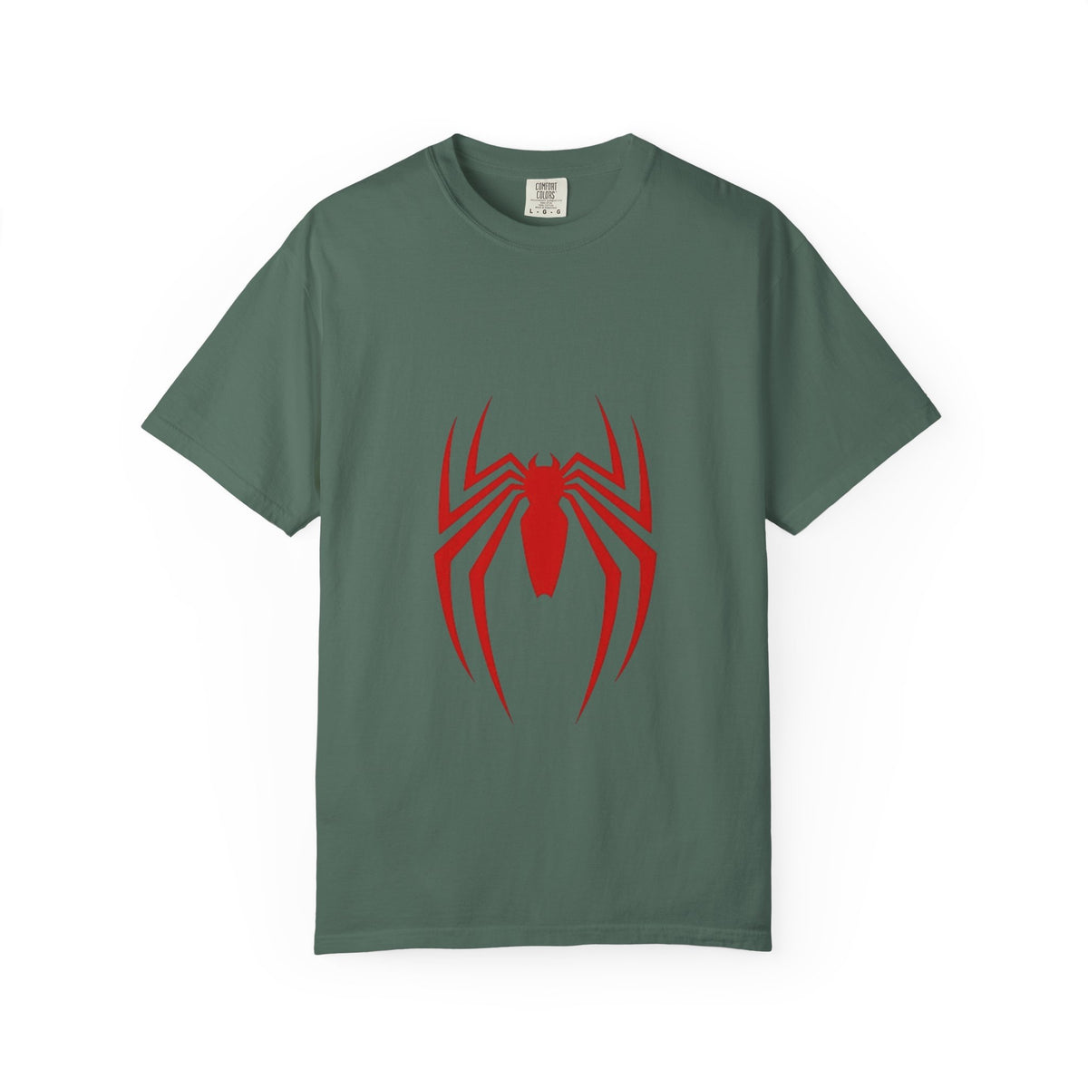 Spider Emblem T‑Shirt — Red Arachnid Graphic Tee Printify