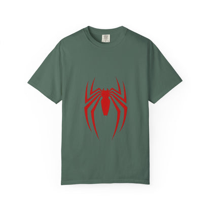 Spider Emblem T‑Shirt — Red Arachnid Graphic Tee Printify