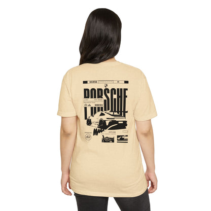 Porsche Graphic T-Shirt — Retro Racing Badge Tee Printify
