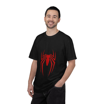 Spider Emblem T‑Shirt — Red Arachnid Graphic Tee Printify