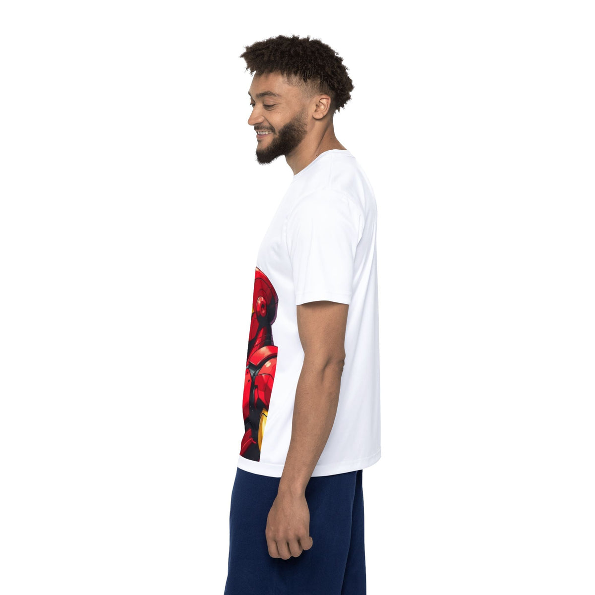 Iron Hero Profile Men's Sports Jersey - Graphic Athletic Tee Printify
