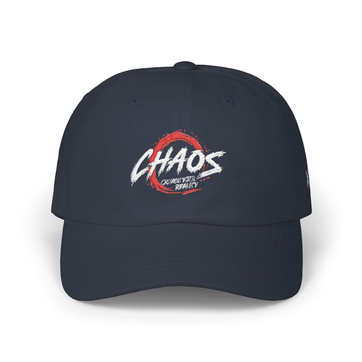 Chaos Dad Cap – Vintage Brushstroke Logo Baseball Hat Printify