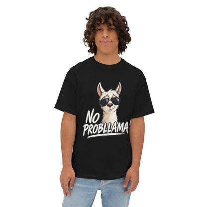 No Probllama T‑Shirt — Cool Llama Sunglasses Graphic Tee Printify