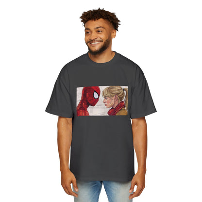 Graphic Tee — Romantic Superhero Front & Web-Swing Back Printify