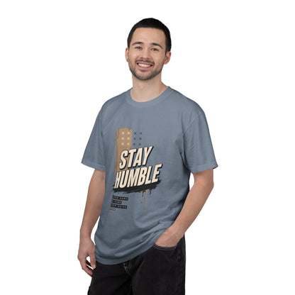 Stay Humble T-Shirt — Vintage Military Green Graphic Tee Printify