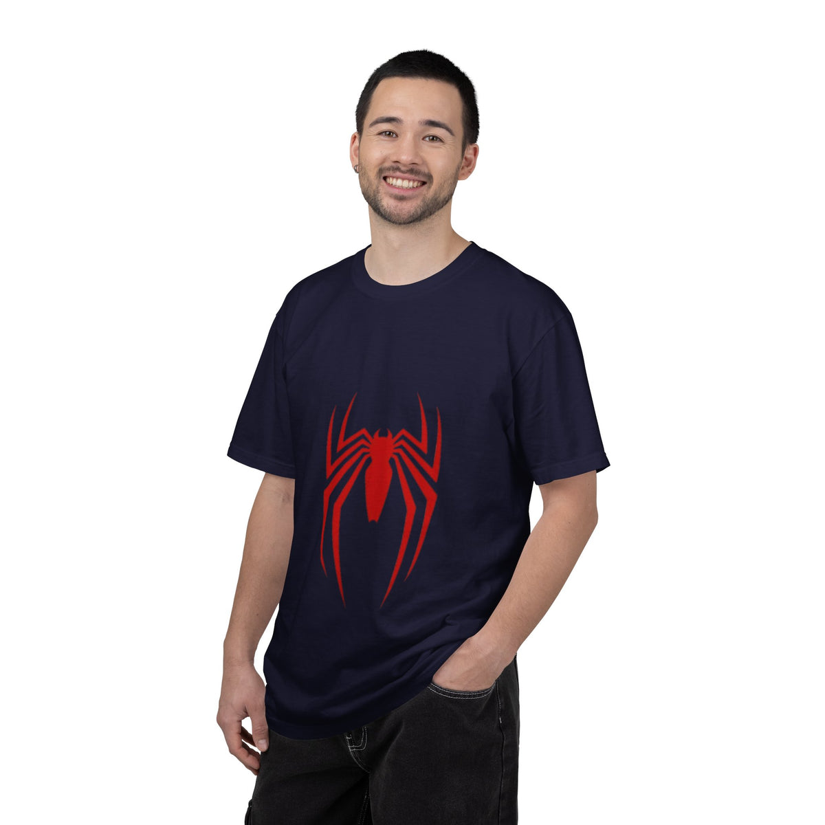 Spider Emblem T‑Shirt — Red Arachnid Graphic Tee Printify