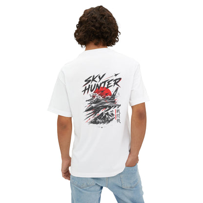 Boxy Tee — Red Rose & Dagger Graphic Printify