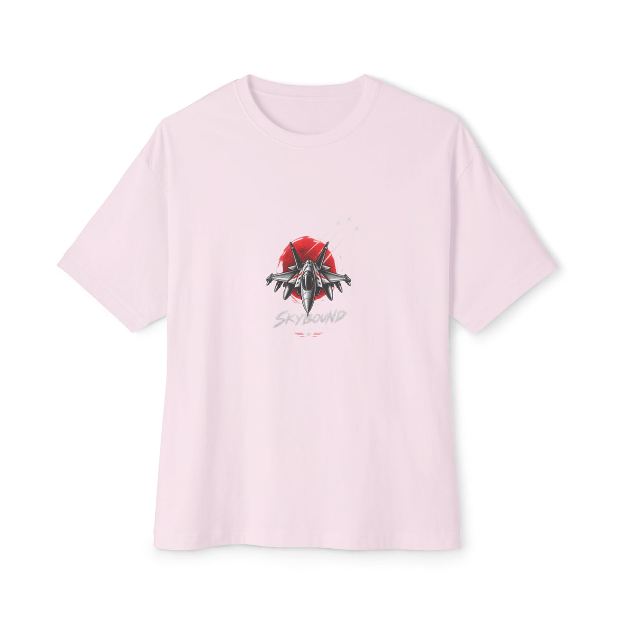 Boxy Tee — Red Rose & Dagger Graphic Printify