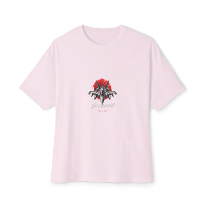 Boxy Tee — Red Rose & Dagger Graphic Printify