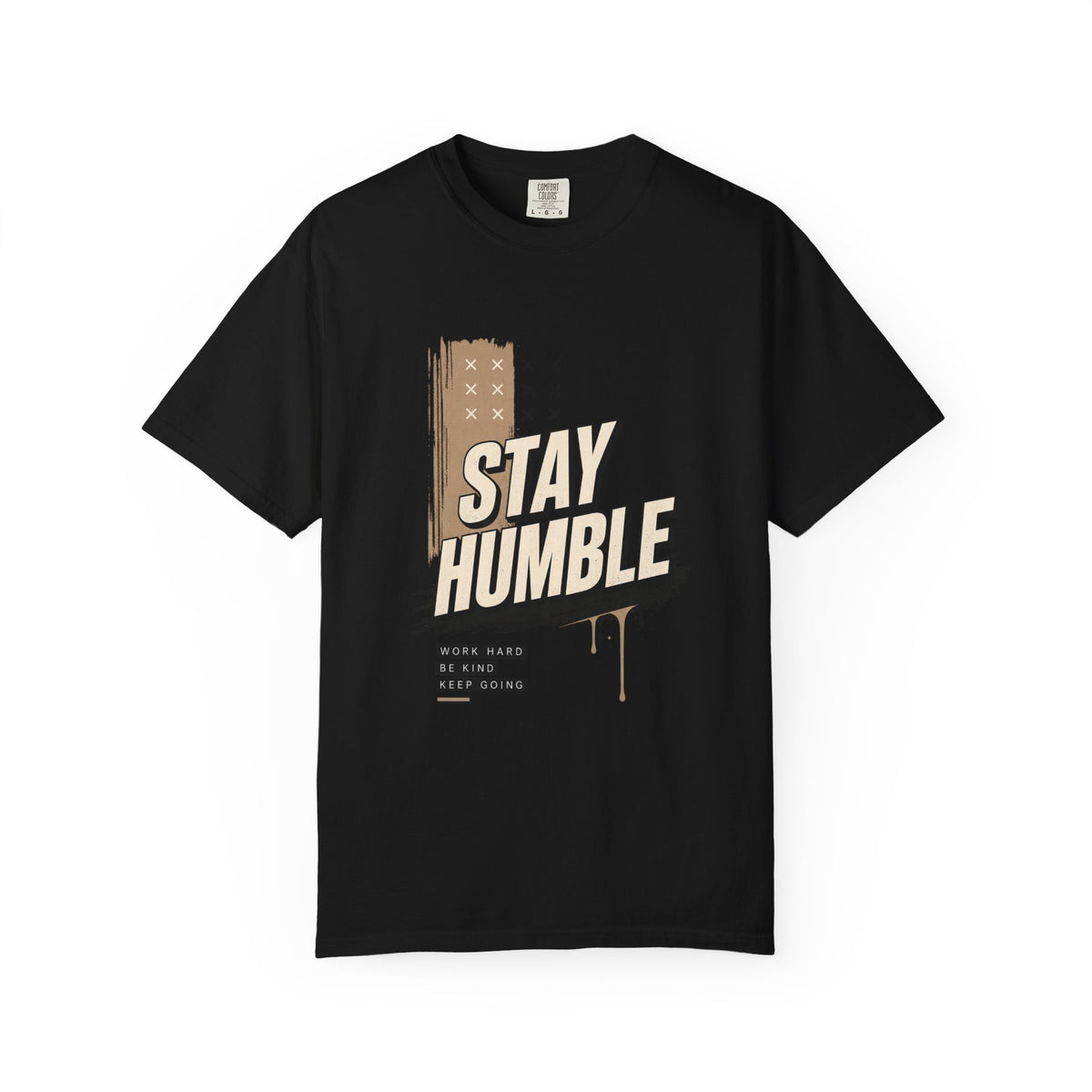 Stay Humble T-Shirt — Vintage Military Green Graphic Tee Printify