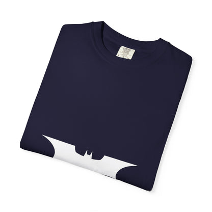 Bat Emblem T-Shirt — Minimalist Gothic Graphic Tee Printify