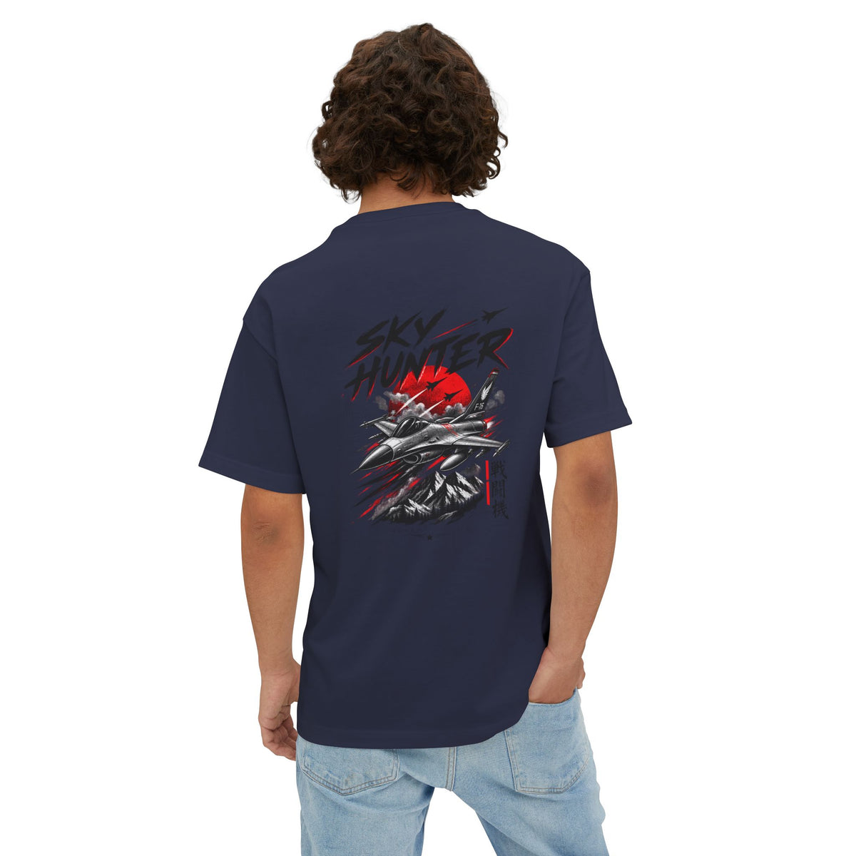 Boxy Tee — Red Rose & Dagger Graphic Printify