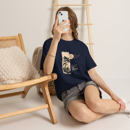 T-Shirt — Focus Grow Thrive Nature Graphic Tee Printify