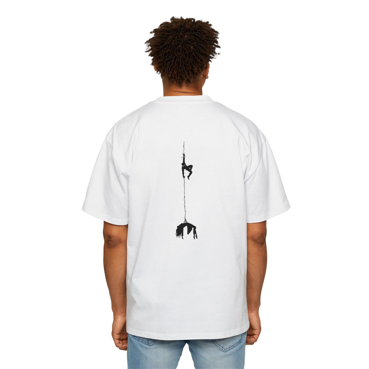 Graphic Tee — Romantic Superhero Front & Web-Swing Back Printify
