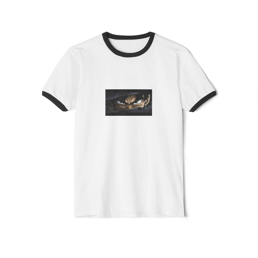 Dragon Eye Ringer T-Shirt — Dark Fantasy Graphic Tee Printify
