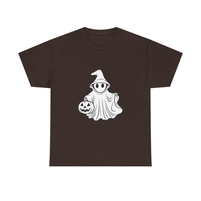 Ghost with Jack-O'-Lantern T-Shirt — Cute Halloween Graphic Tee Printify