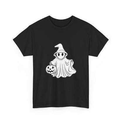 Ghost with Jack-O'-Lantern T-Shirt — Cute Halloween Graphic Tee Printify