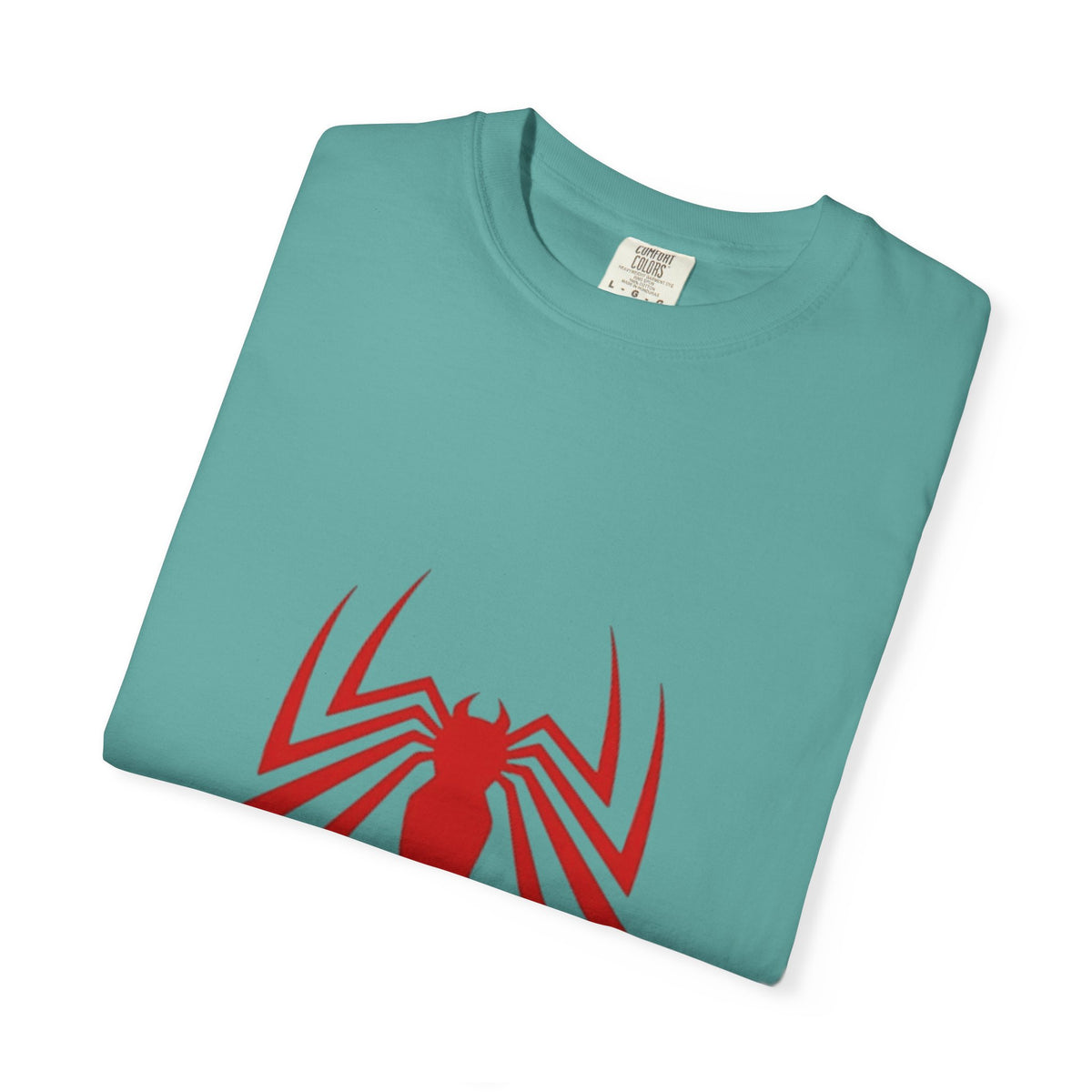 Spider Emblem T‑Shirt — Red Arachnid Graphic Tee Printify