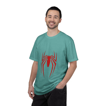 Spider Emblem T‑Shirt — Red Arachnid Graphic Tee Printify