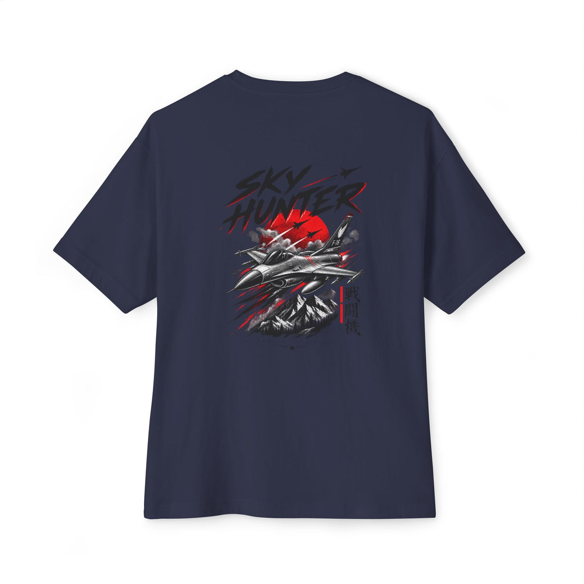 Boxy Tee — Red Rose & Dagger Graphic Printify