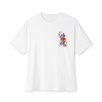 Samurai Spirit Tee — Japanese Calligraphy Chest Print Printify