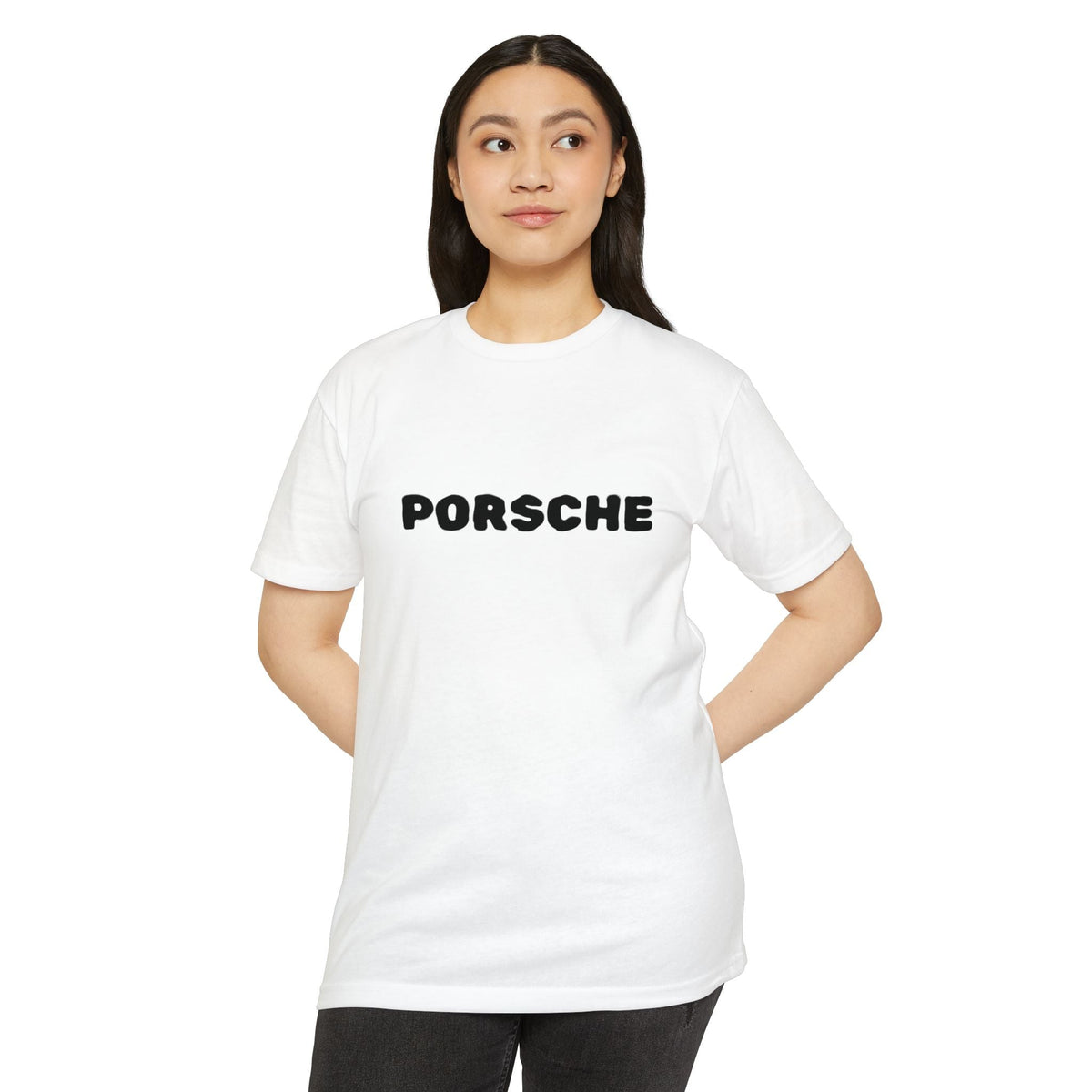 Porsche Graphic T-Shirt — Retro Racing Badge Tee Printify
