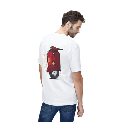 Life Is a Beautiful Ride Scooter T-Shirt — Vintage Red Vespa Graphic Tee Printify