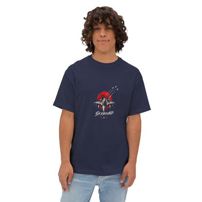 Boxy Tee — Red Rose & Dagger Graphic Printify