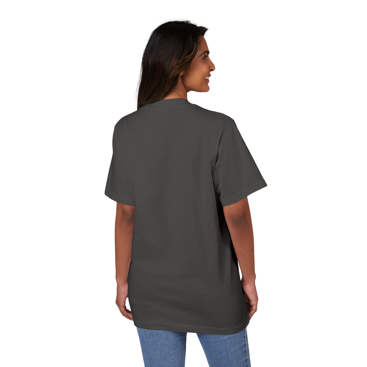 Graphic Drop-Shoulder T-Shirt — Relaxed Garment-Dyed Tee Printify