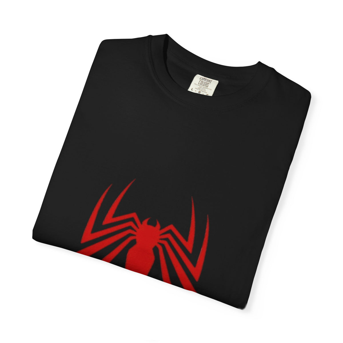 Spider Emblem T‑Shirt — Red Arachnid Graphic Tee Printify