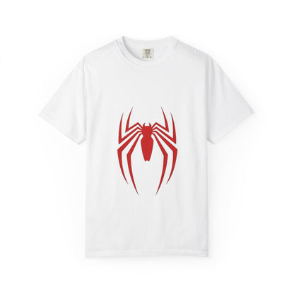 Spider Emblem T‑Shirt — Red Arachnid Graphic Tee Printify
