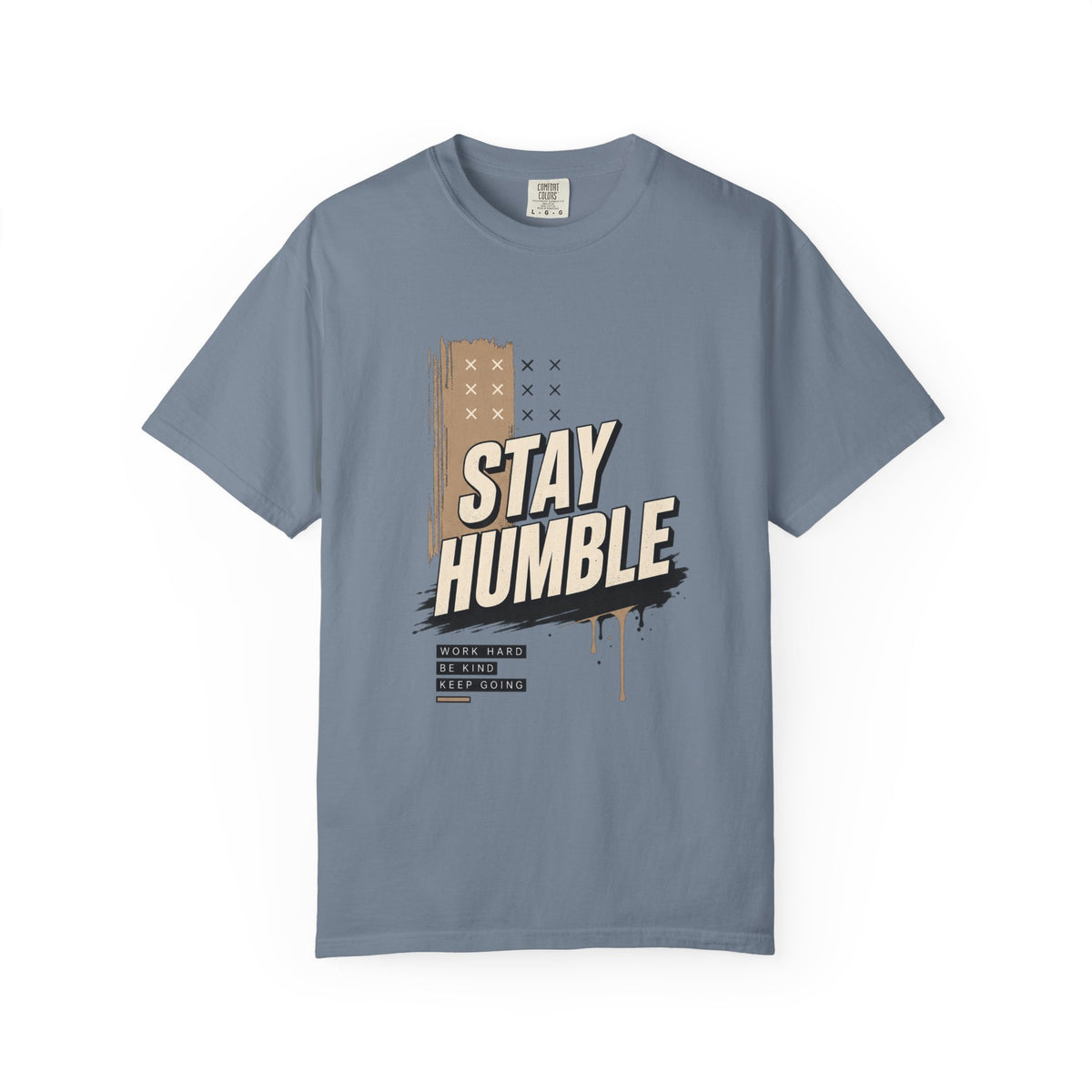 Stay Humble T-Shirt — Vintage Military Green Graphic Tee Printify