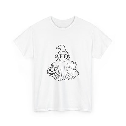 Ghost with Jack-O'-Lantern T-Shirt — Cute Halloween Graphic Tee Printify