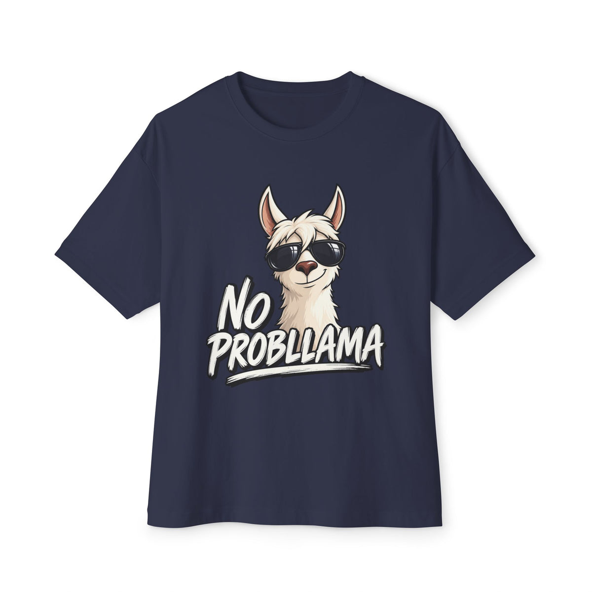 No Probllama T‑Shirt — Cool Llama Sunglasses Graphic Tee Printify
