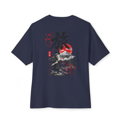 Samurai Spirit Tee — Japanese Calligraphy Chest Print Printify