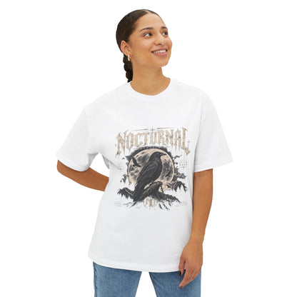 Nocturnal Raven Tee — Gothic Crow Graphic T-Shirt Printify