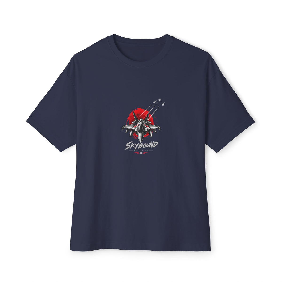 Boxy Tee — Red Rose & Dagger Graphic Printify