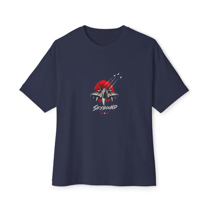 Boxy Tee — Red Rose & Dagger Graphic Printify