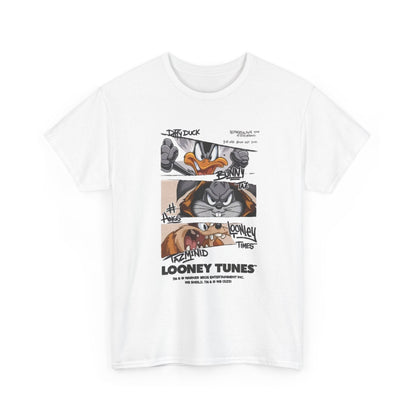 Looney Tunes Comic Strip T-Shirt — Daffy Duck, Taz & Bugs Graphic Tee Printify